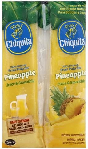 Chiquita Pineapple Juice & Smoothie - 2 ea, Nutrition Information | Innit