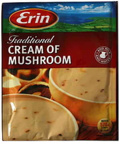 Erin Traditional Cream of Mushroom Soup Mix - 48 g, Nutrition ...