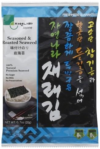 roasted seaweed nutrition
