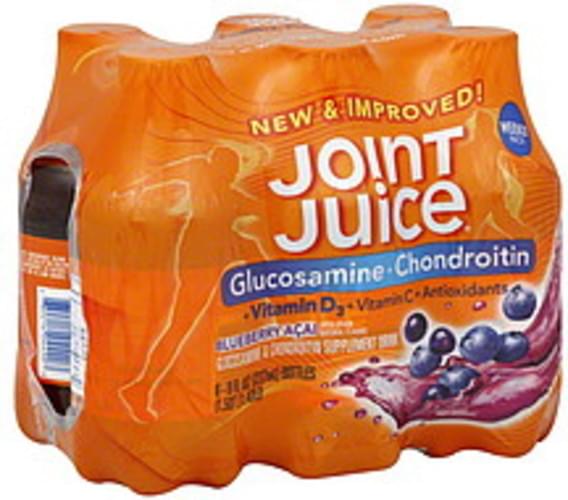 Joint Juice Blueberry Acai Weekly Pack Glucosamine Chondroitin Drink 6 Ea Nutrition