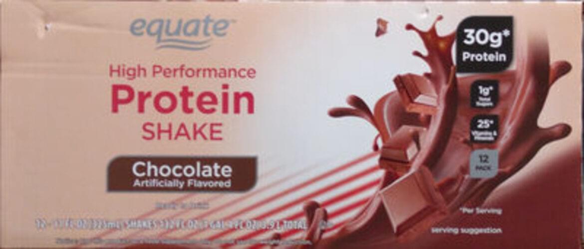 Equate Chocolate High Performance Protein Shake 325 Ml Nutrition Information Innit 3263