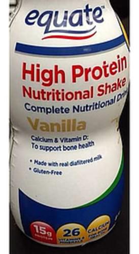 Equate Vanilla High Protein Nutritional Shake 0 G Nutrition Information Innit 0270