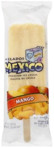 Helados Mexico Mango Ice Cream Bar 4 Oz Nutrition Information Innit