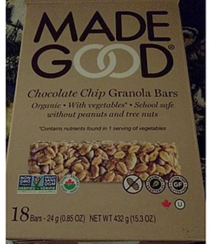Made Good Chocolate Chip Granola Bar 24 G Nutrition Information Innit