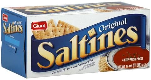 Giant Original Saltines - 4 Ea, Nutrition Information 