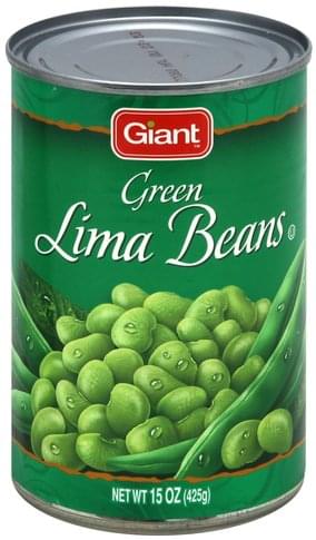 Giant Green Lima Beans - 15 oz, Nutrition Information | Innit