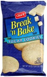 Giant Sugar Cookies - 20 ea, Nutrition Information | Innit