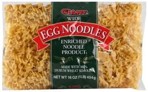 Giant Wide Egg Noodles - 16 oz, Nutrition Information | Innit