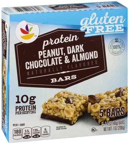 Giant Gluten Free, Peanut, Dark Chocolate & Almond Protein Bars - 5 ea ...