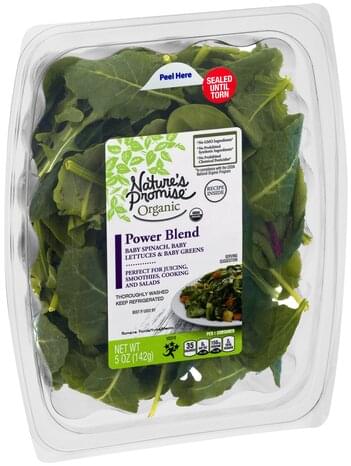 Nature's Promise Organic, Baby Spinach, Baby Lettuces & Baby Greens ...