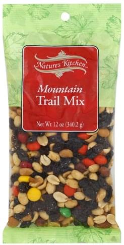 Natures Kitchen Mountain Trail Mix - 12 oz, Nutrition Information | Innit