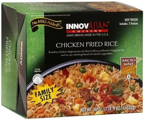 Innovasian Family Size Chicken Fried Rice - 36 oz, Nutrition ...