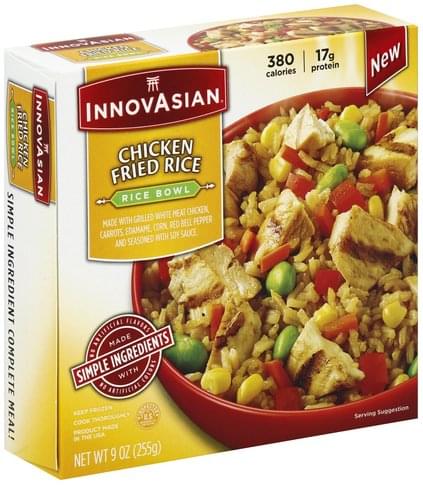 Innovasian Cuisine Chicken Fried Rice Rice Bowl - 9 oz, Nutrition ...