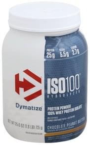 Dymatize Chocolate Peanut Butter Protein Powder - 25.6 oz, Nutrition ...