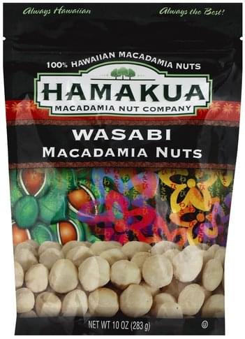 Hamakua Wasabi Macadamia Nuts - 10 oz, Nutrition Information | Innit