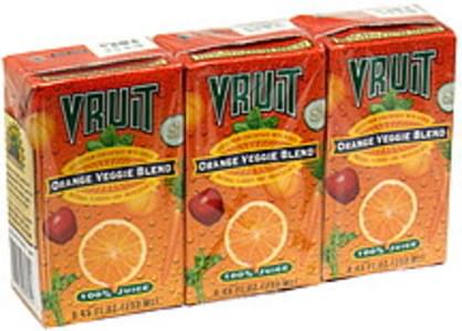 Vruit Orange Veggie Blend Juice - 3 ea, Nutrition Information | Innit