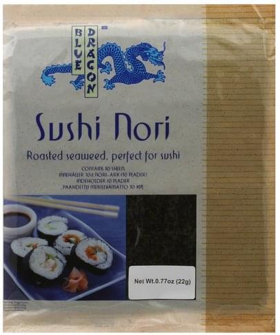 Blue Dragon Sushi Nori - 10 ea, Nutrition Information | Innit