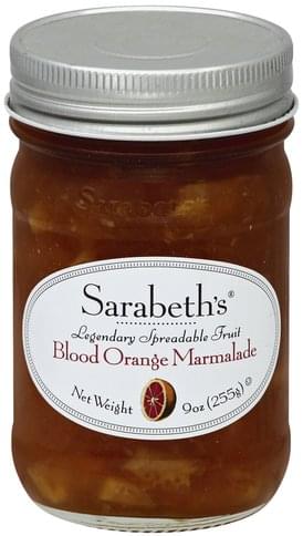 Sarabeths Blood Orange Marmalade - 9 Oz, Nutrition Information 