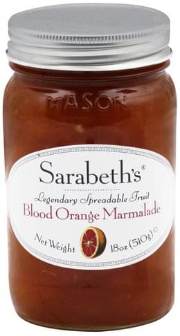 Sarabeths Blood Orange Marmalade - 18 oz, Nutrition Information | Innit