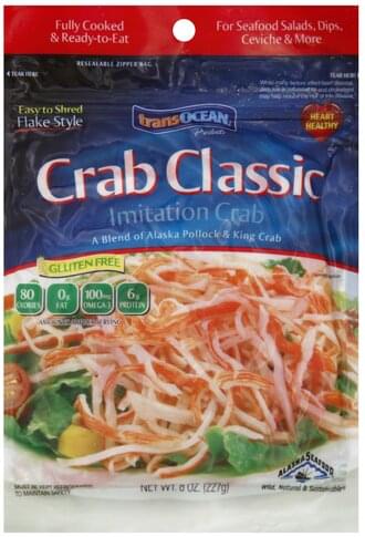 Trans Ocean Crab Classic Flake Style - 8 Oz - Albertsons