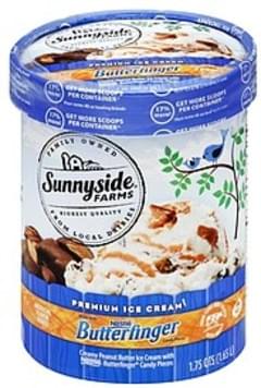 Sunnyside Farms Premium, Butterfinger Ice Cream - 1.75 QT, Nutrition ...