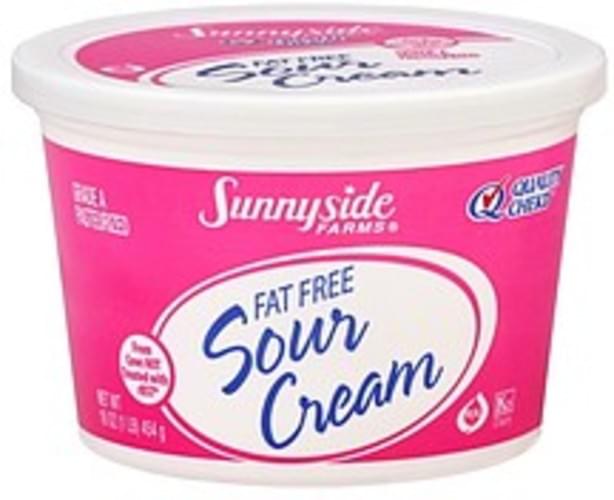 Sunnyside Farms Fat Free Sour Cream 16 Oz Nutrition Information Innit 7815