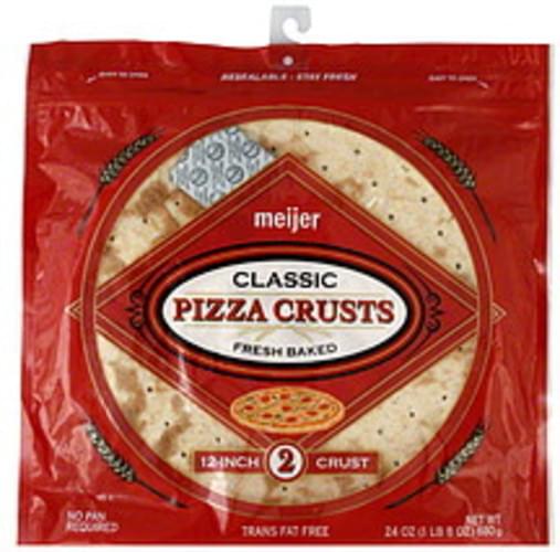 Meijer Classic Pizza Crusts 2 Ea Nutrition Information Innit