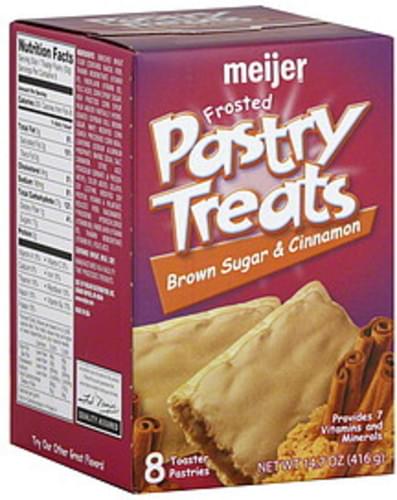 Meijer Frosted Brown Sugar And Cinnamon Pastry Treats 8 Ea Nutrition