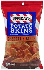 TGI FRIDAYS Cheddar & Bacon Flavor Potato Skins Snacks - 5.5 oz ...