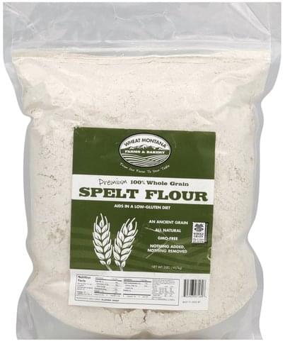 Wheat Montana Spelt, 100% Whole Grain Flour - 2 lb, Nutrition ...