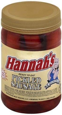 Hannahs Pickled Sausage - 16 oz, Nutrition Information | Innit