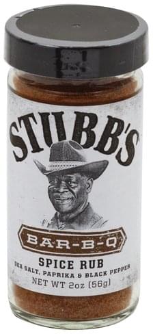 Stubbs Bar-B-Q Spice Rub - 2 Oz, Nutrition Information | Innit