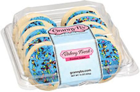 Granny B's Bakery Fresh Frosted Sugar Blue Cookies - 15 oz, Nutrition ...