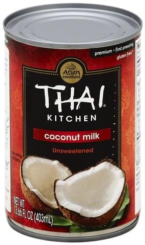 Thai Kitchen Premium, Unsweetened Coconut Milk - 13.66 oz, Nutrition