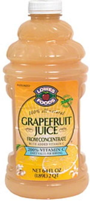 white grapefruit juice not concentrate