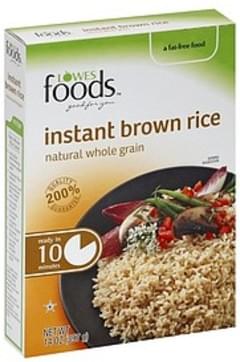 Harris Teeter Instant Brown Rice 43 G Nutrition Information Innit