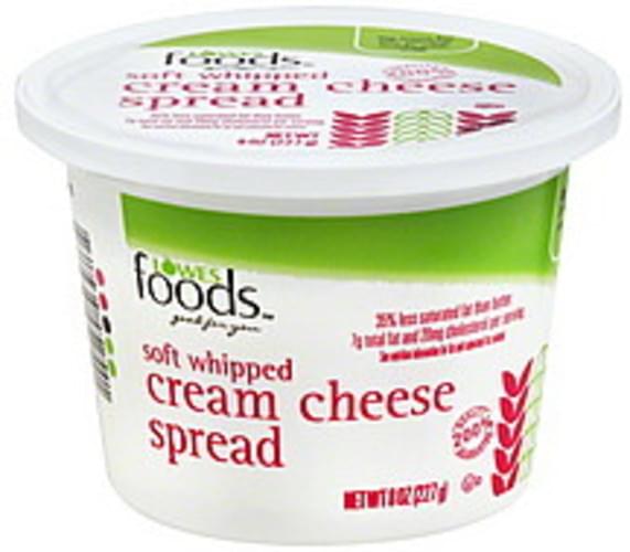 Lowes Foods Soft Whipped Cream Cheese Spread - 8 oz, Nutrition ...