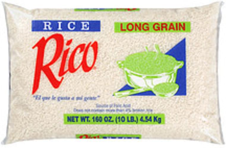 Rico Long Grain Rice 10 lb, Nutrition Information Innit