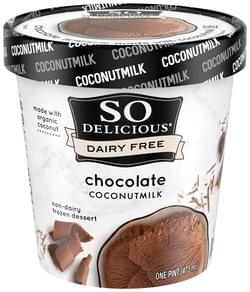 So Delicious Non-Dairy, Coconutmilk, Chocolate Frozen Dessert - 1 pt ...