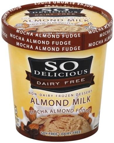 So Delicious Almond Milk, Mocha Almond Fudge Non-Dairy Frozen Dessert ...