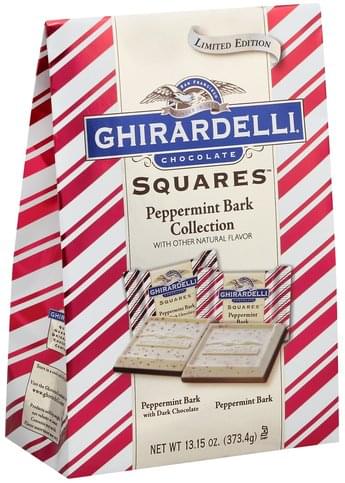 ghirardelli peppermint bark squares