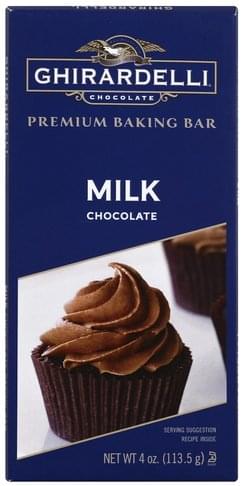 Ghirardelli Premium, Milk Chocolate Baking Bar - 4 oz, Nutrition  Information | Innit