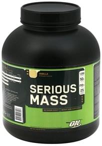 Optimum Nutrition Delicious Strawberry Serious Mass - 12 Lb, Nutrition 