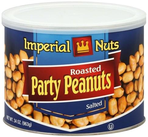 Imperial Nuts Roasted & Salted Party Peanuts, 32 oz