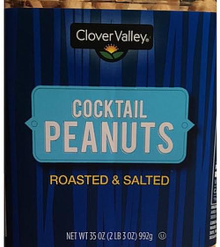 Clover Valley Roasted And Salted Cocktail Peanuts 28 G Nutrition Information Innit 8426