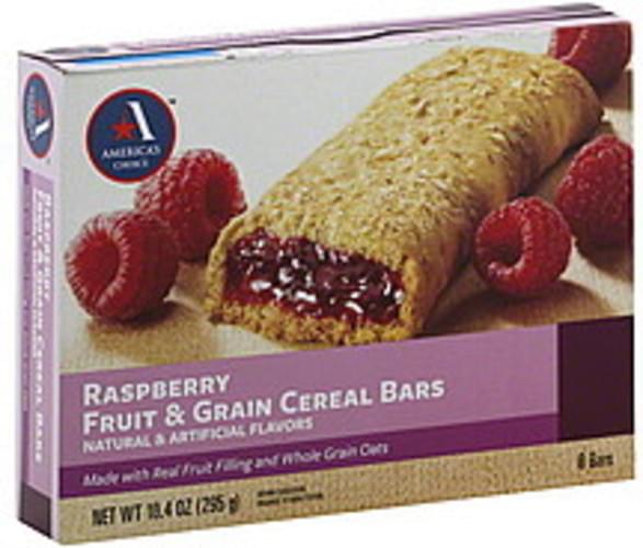 Americas Choice Fruit And Grain Raspberry Cereal Bars 8 Ea Nutrition Information Innit