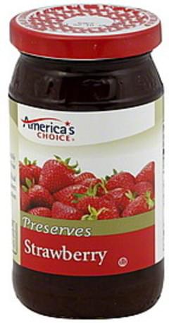 Americas Choice Strawberry Preserves - 12 oz, Nutrition Information | Innit