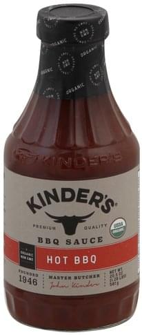 Kinders Hot Bbq Sauce - 20.5 Oz, Nutrition Information | Innit