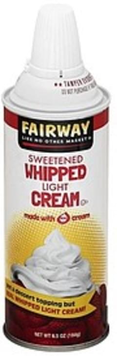 Sunnyside Farms Light Whipped Cream - 14 oz, Nutrition Information | Innit