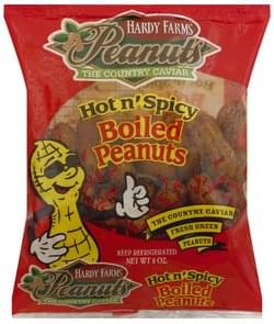 Hardy Farms Peanuts Boiled, Hot n' Spicy Peanuts - 8 oz, Nutrition ...